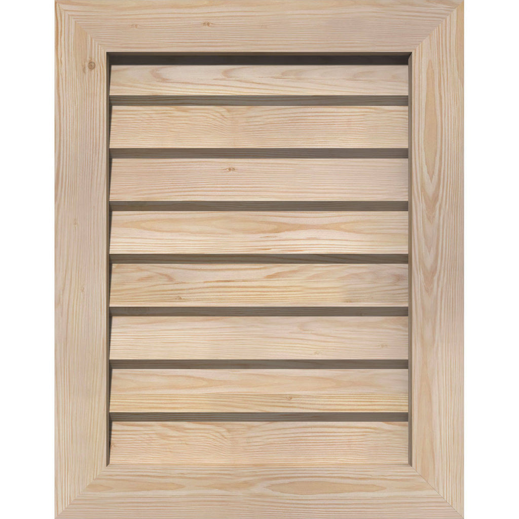 Unfinished Non-Functional Vertical Gable Vent Z691