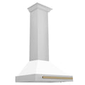 30 In Stainless Steel Range Hood with White Matte Shell H57886