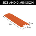 Orange 2-Channel Drop-Over Cable Protector K465397