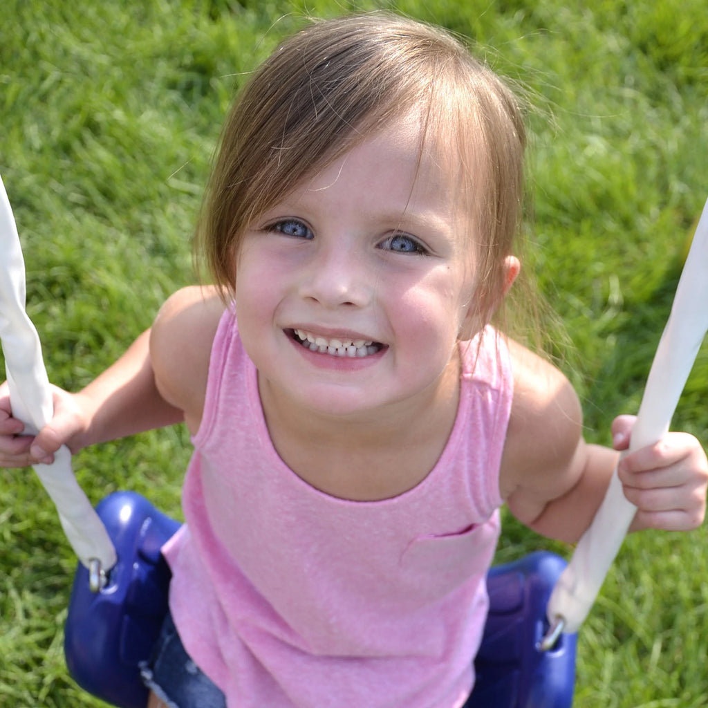 Metal Swing Set with 2 Swings and Slide M838303
