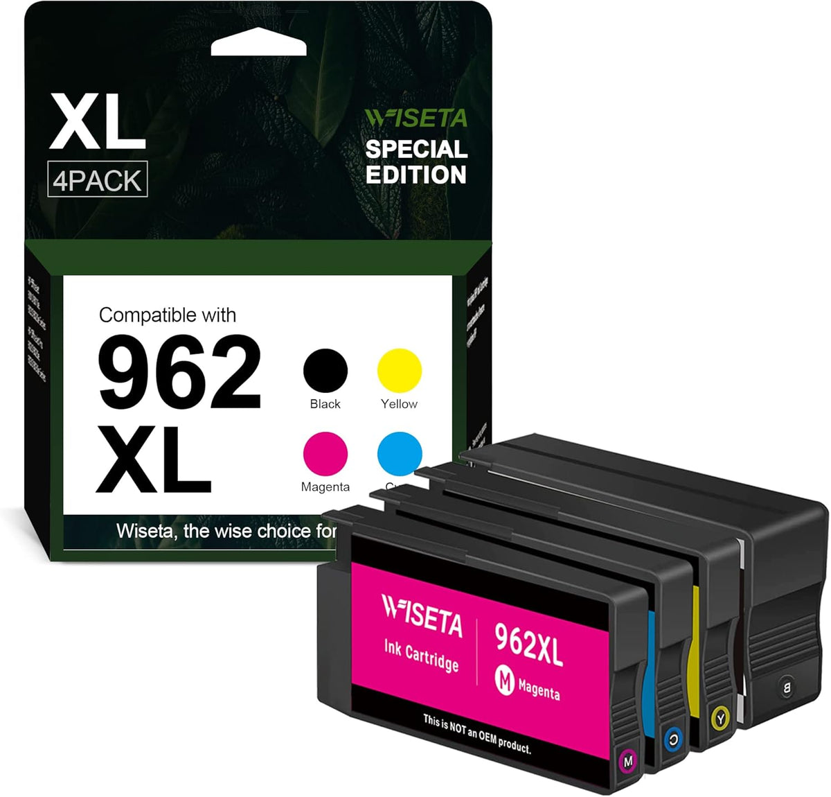 Black and C/M/Y Ink Cartridge 4-Pack Remanufactured Ink Cartridges H635975