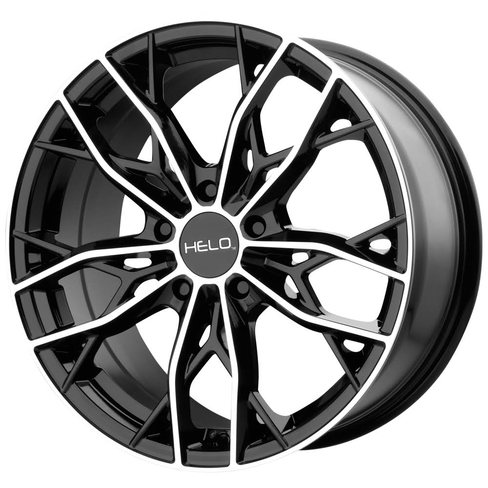 Gloss Black Machined Wheel B6181