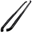 Black 3-Inch Round Side Step Bars H551