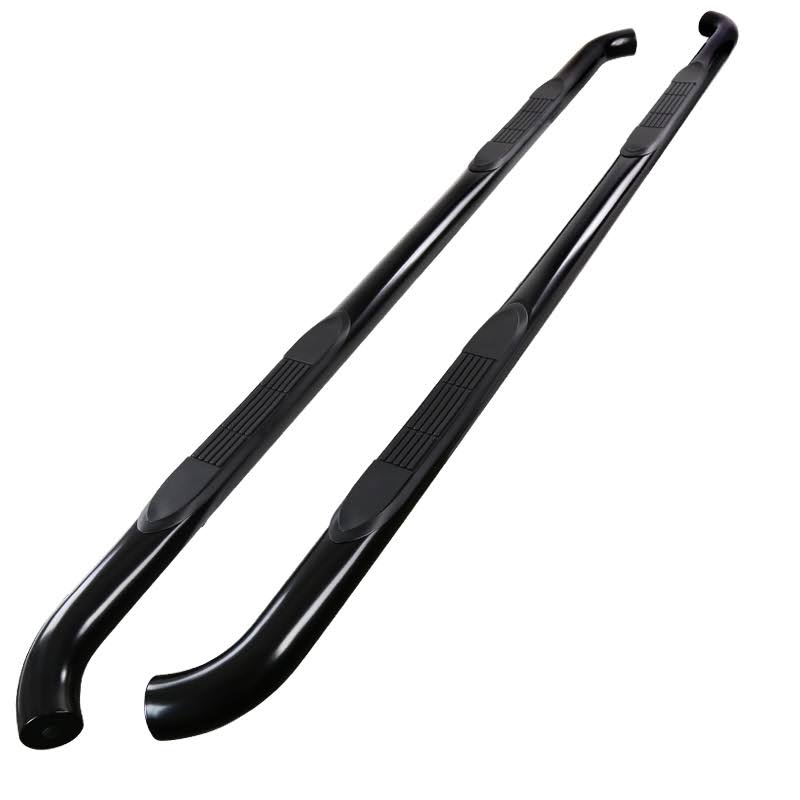 Black 3-Inch Round Side Step Bars H551