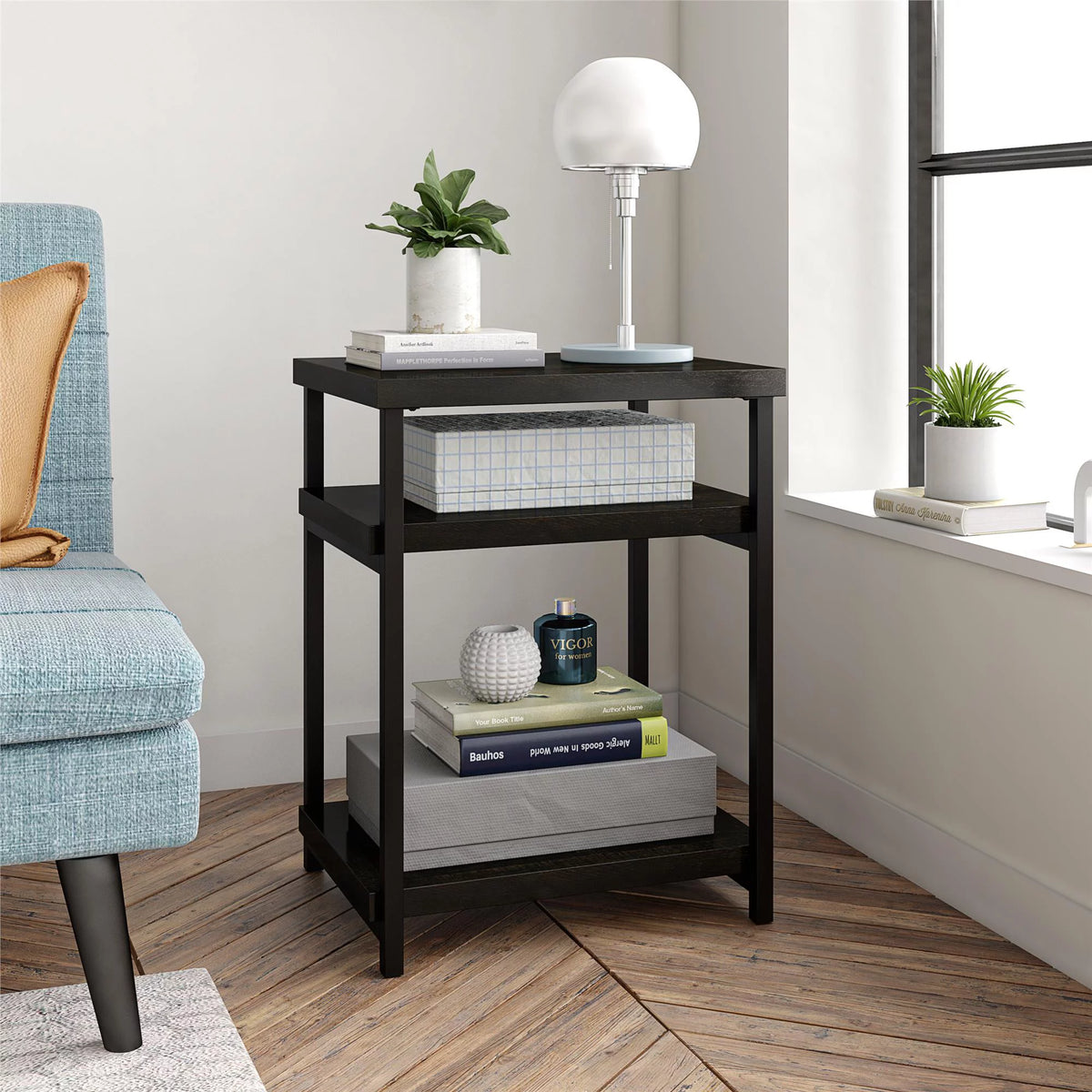 Brown Oak End Table O74219