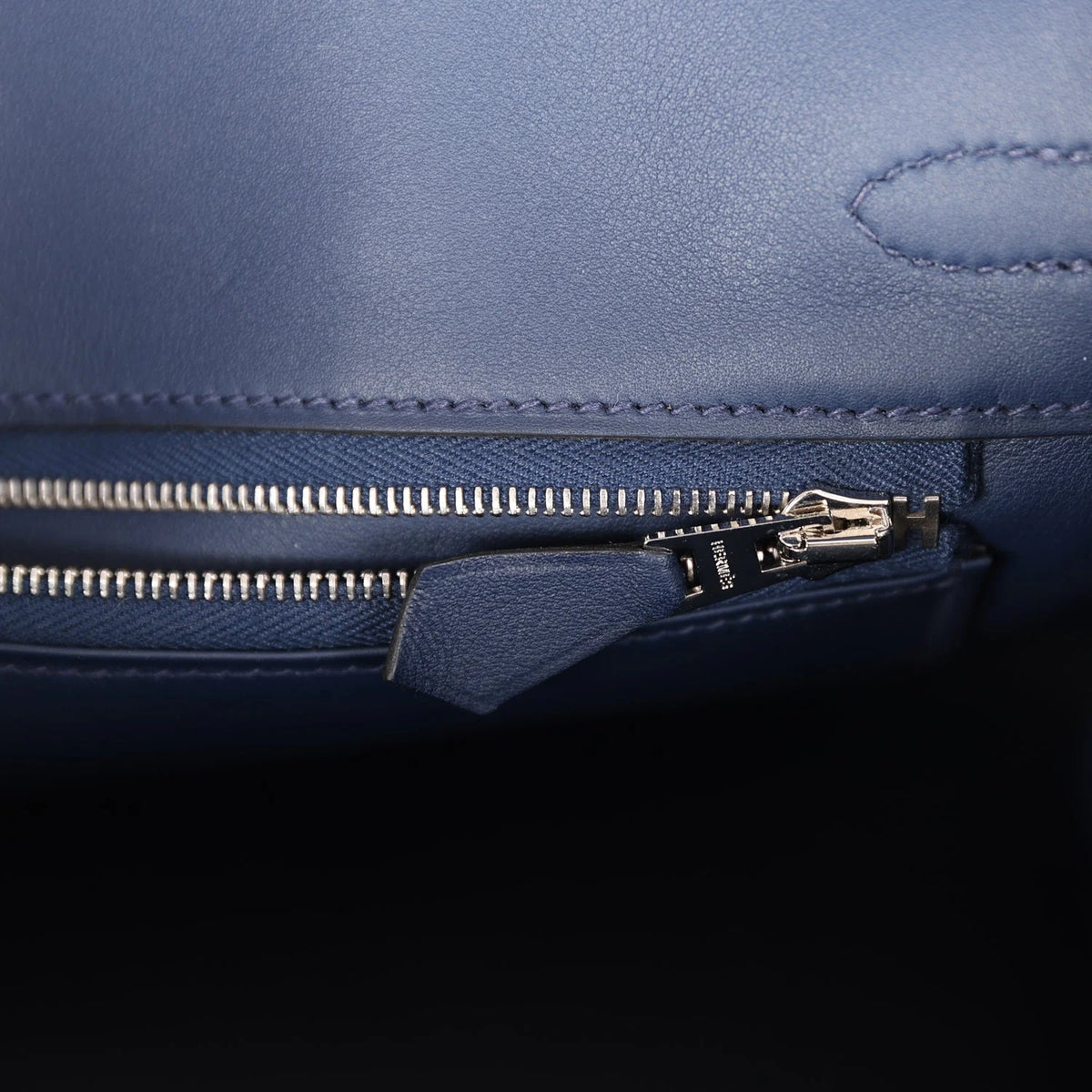 Birkin 25 Bleu Navy Swift Palladium Hardware N46145