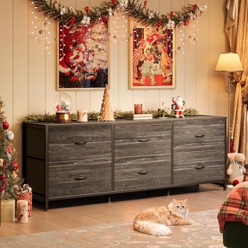Rustic Brown 6 Drawer Dresser L5822