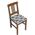 Gray Removable Washable Chair Seat Covers P8793