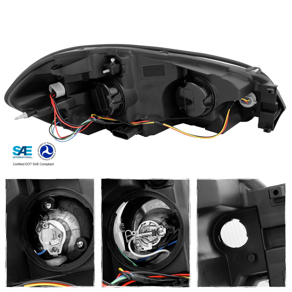 Black Projector Headlamps + LED Tail Lamps K91472