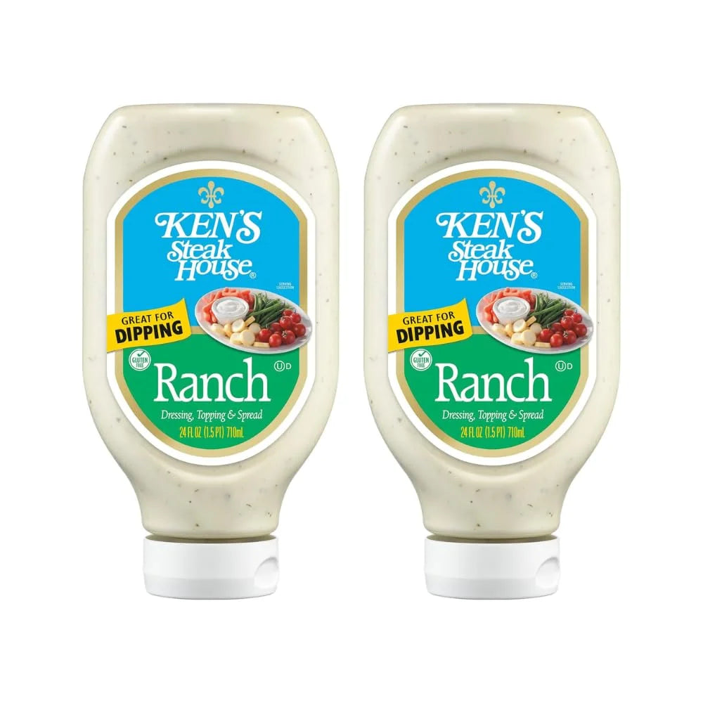 Ranch Dressing Topping & Spread 24 Fl Oz Pack Of 2 Gluten-Free V2148