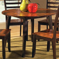 Double Drop Leaf Cherry Finish Wood Dining Table F154
