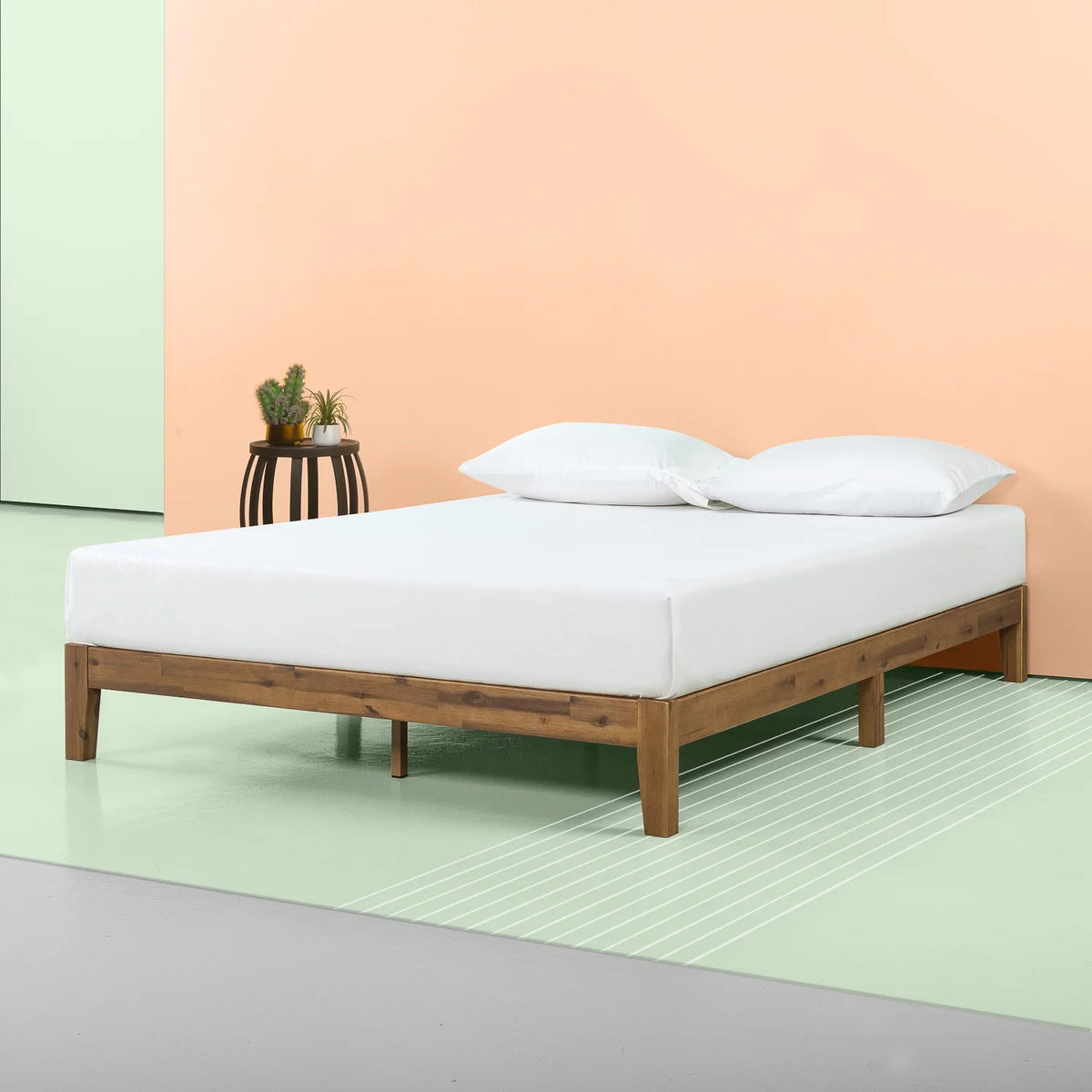 10" Wood Platform Bed Frame, Queen P30126