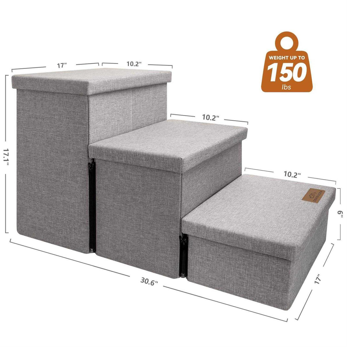 Foldable Dog Stairs with Storage K63249