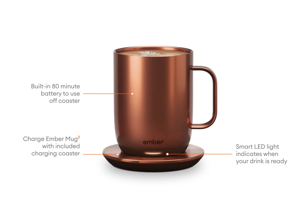 14 oz Black Smart Mug Z359