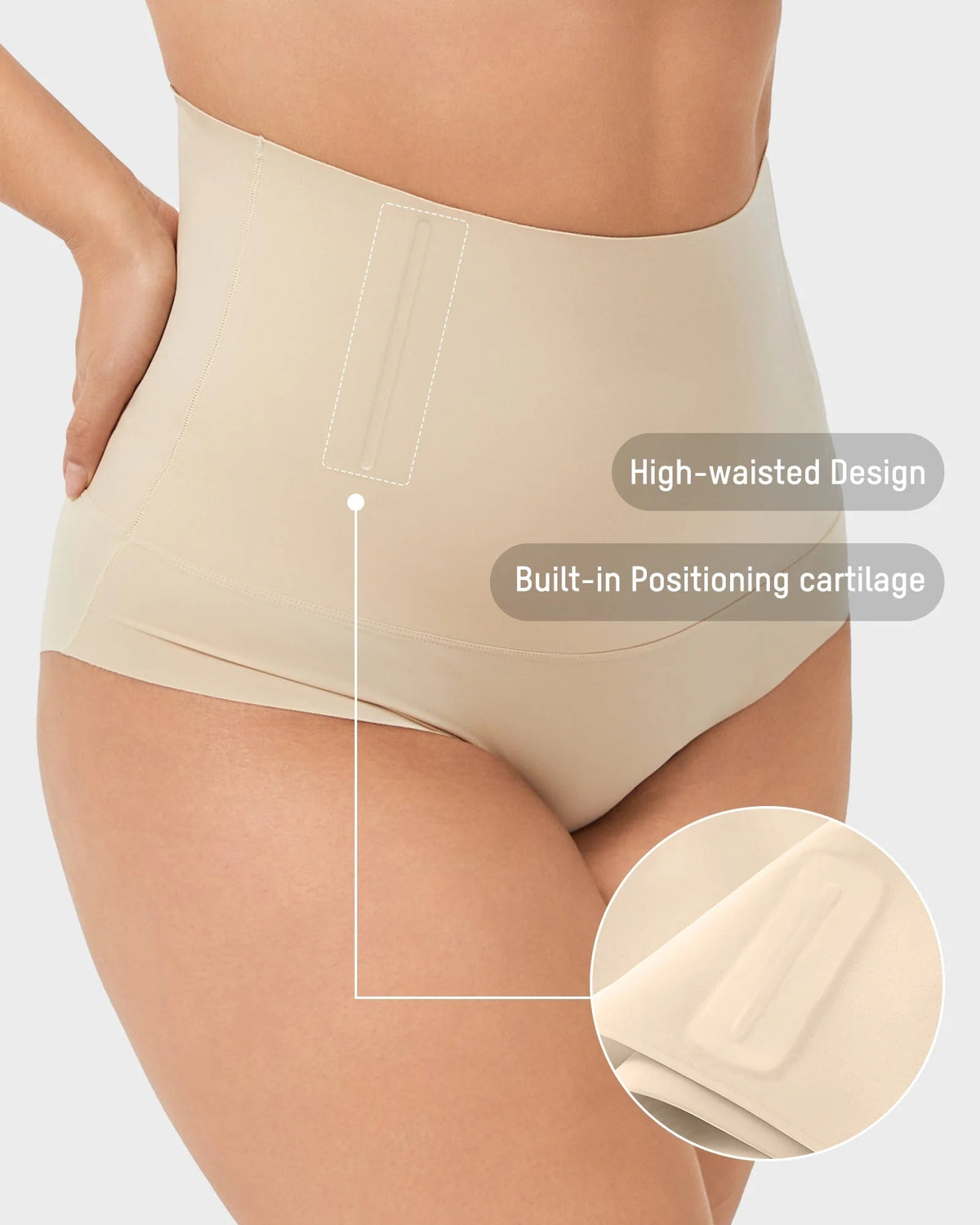 High Waist Seamless Tummy Control Panties 5 Pack K945229