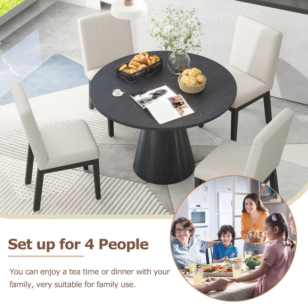 Black Round Dining Table K28117