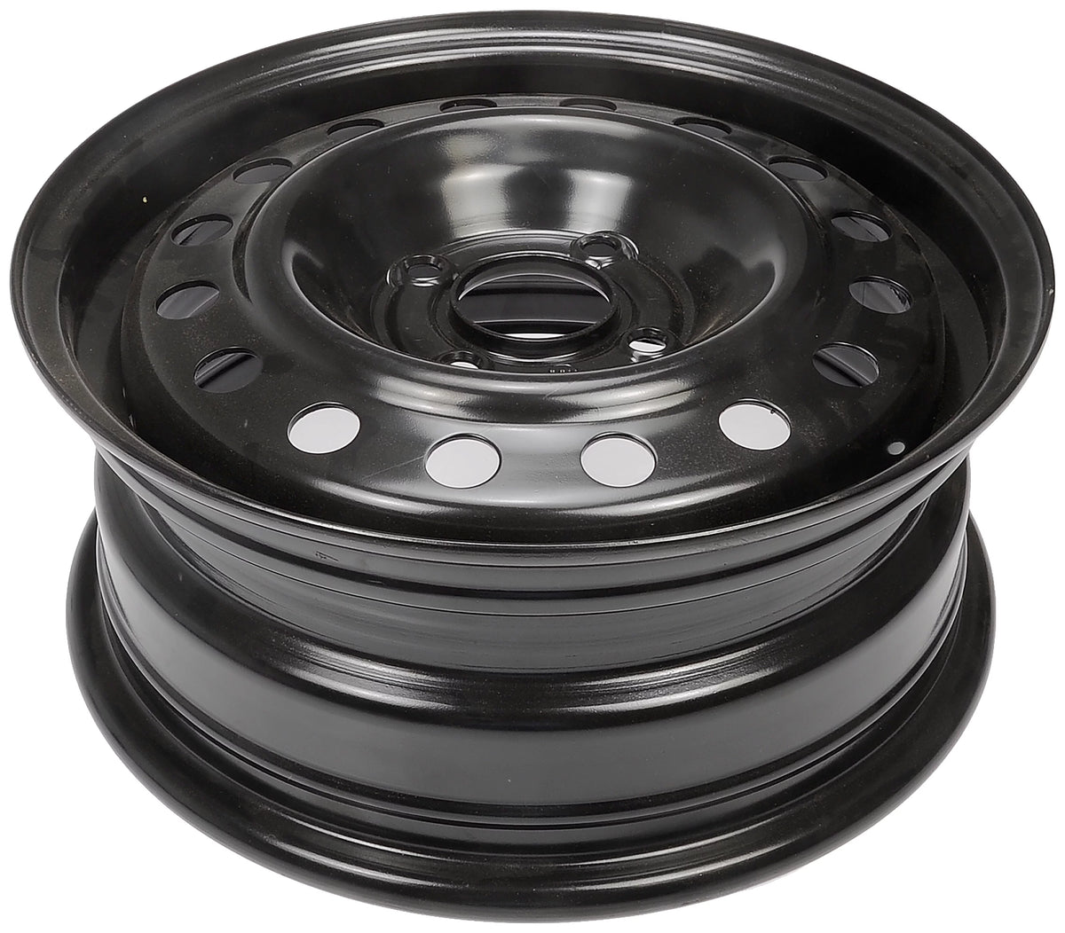 Steel 15 x 6-inch 4-Lug Black Wheel Rim C14490