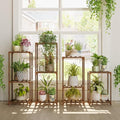 4 Sets Wooden Plant Stands K6650