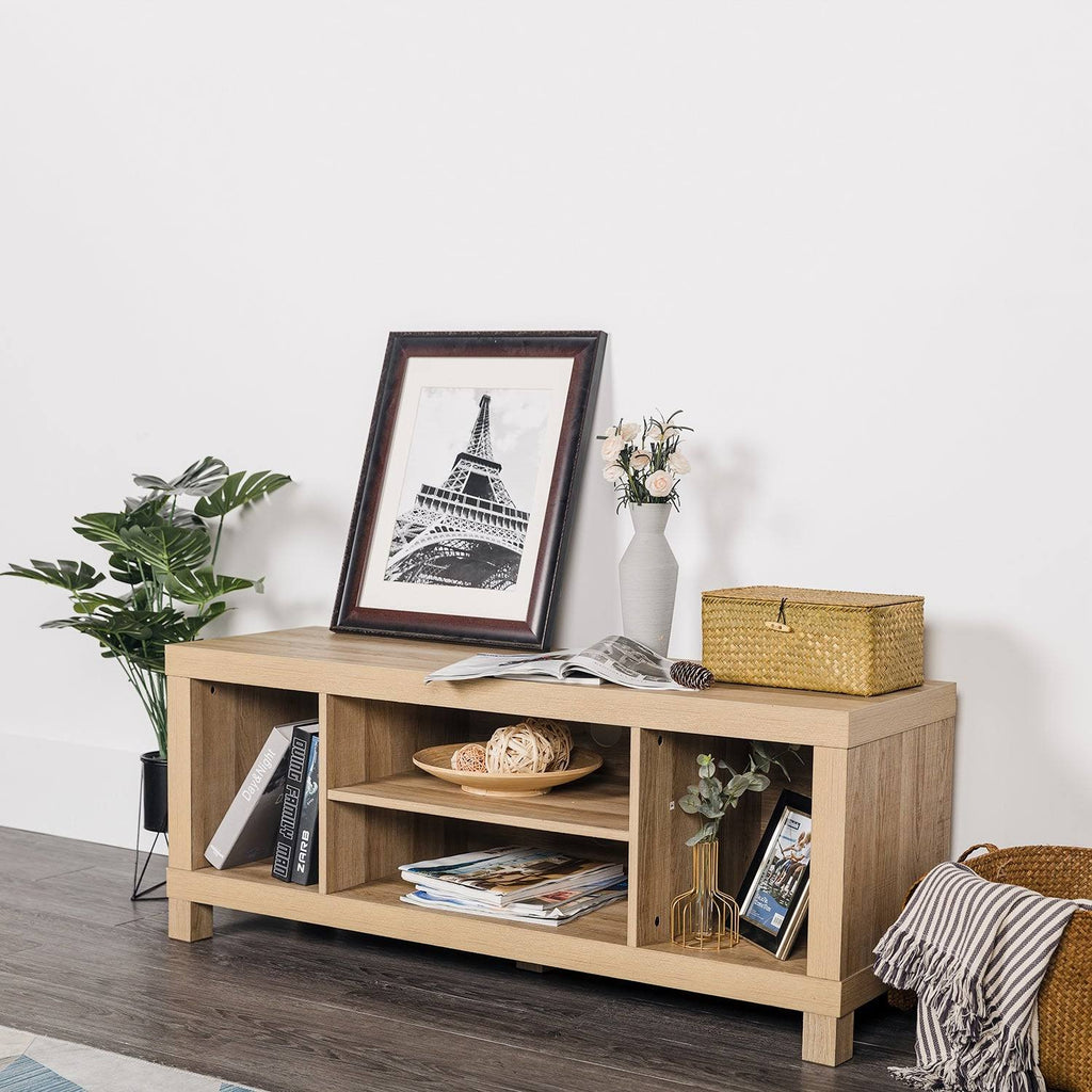 Mid Century Modern Wood Storage Cabinet with Shelves W7038
