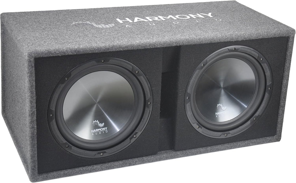 Dual 12 Vented 1200W Sub Box with Amplifier and Amp Kit X277