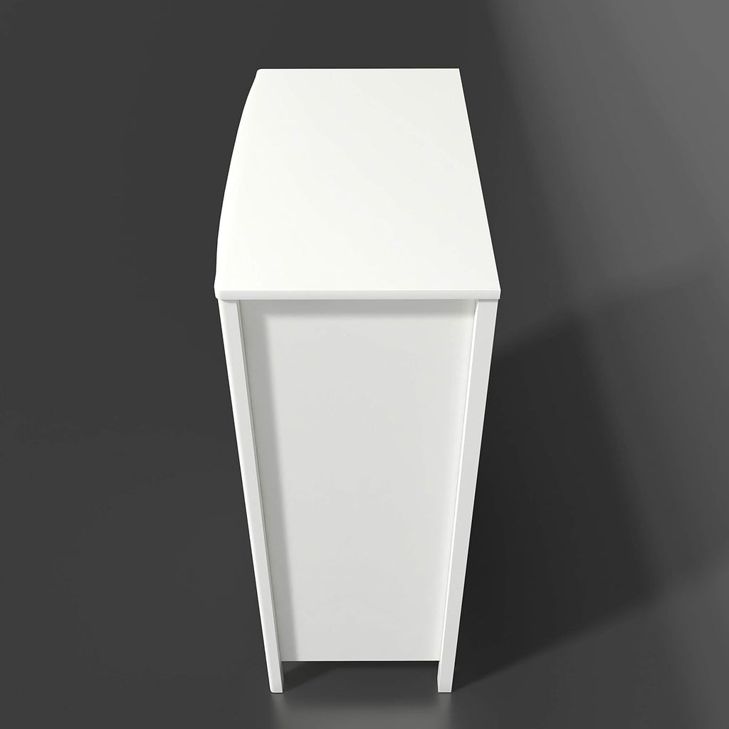 White 5 Drawer Chest F85616