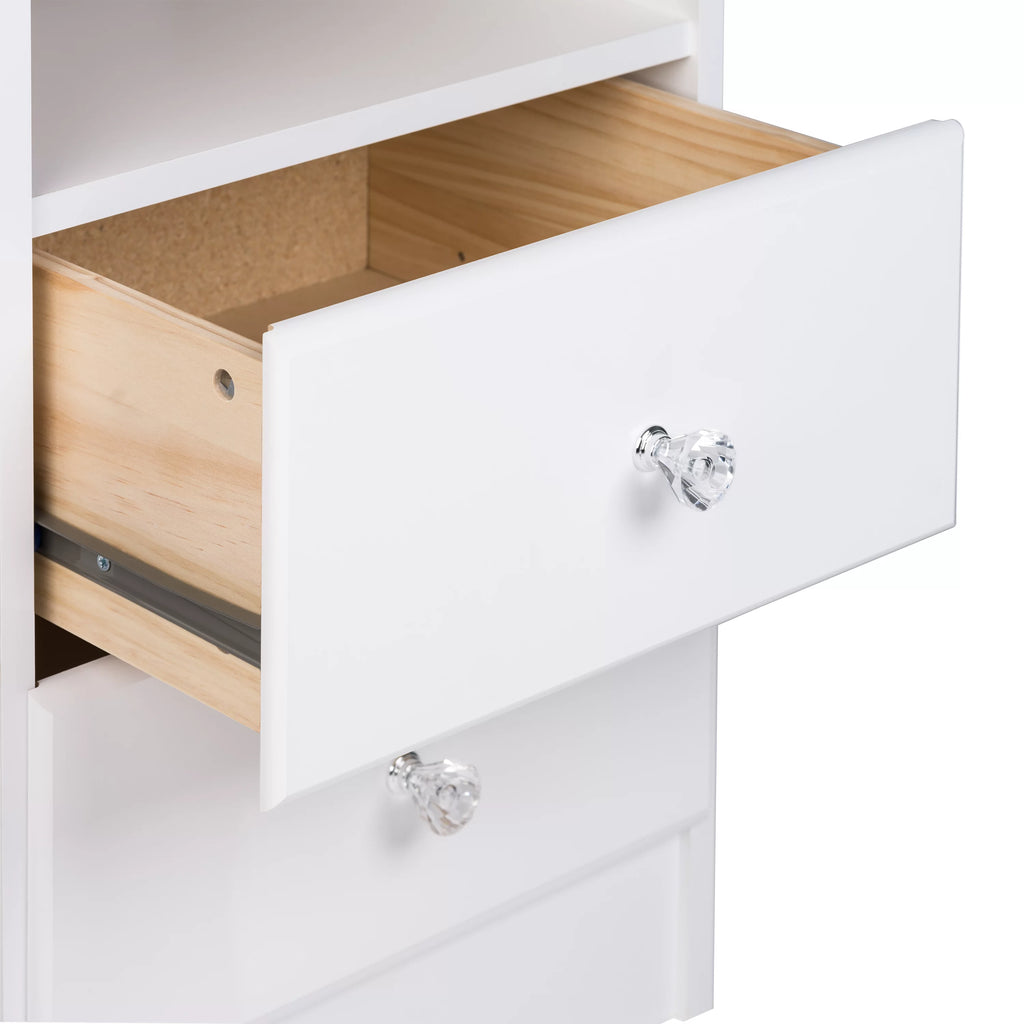 White 6 Drawer Wooden Dresser O730995