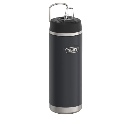 Insulated Stainless Steel Drinking Bottle with Straw, 0.71 L Z54070