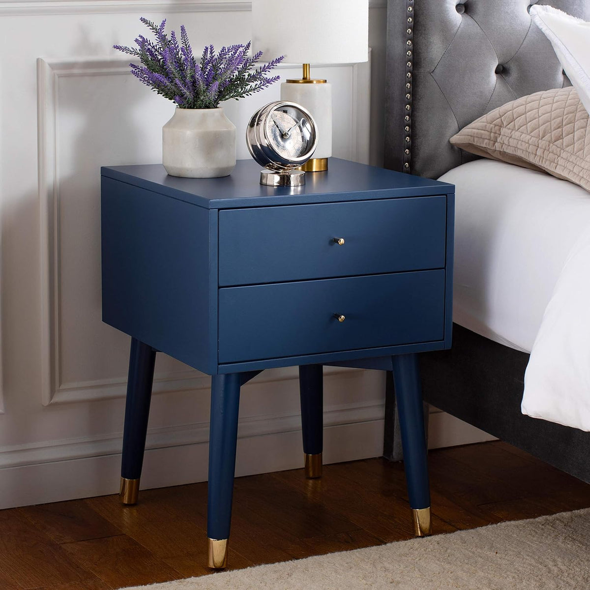 Navy Blue Nightstand C723608