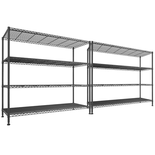 45.3''W 4 Tier Metal Wire Shelving Unit X6405