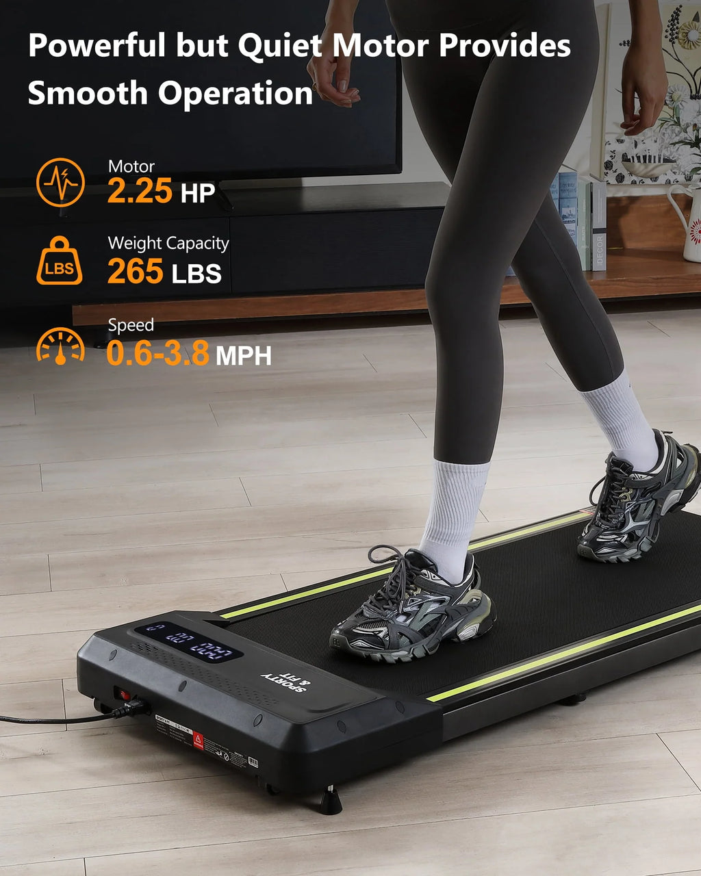 Treadmill 265 lb Capacity with LCD Display I7740