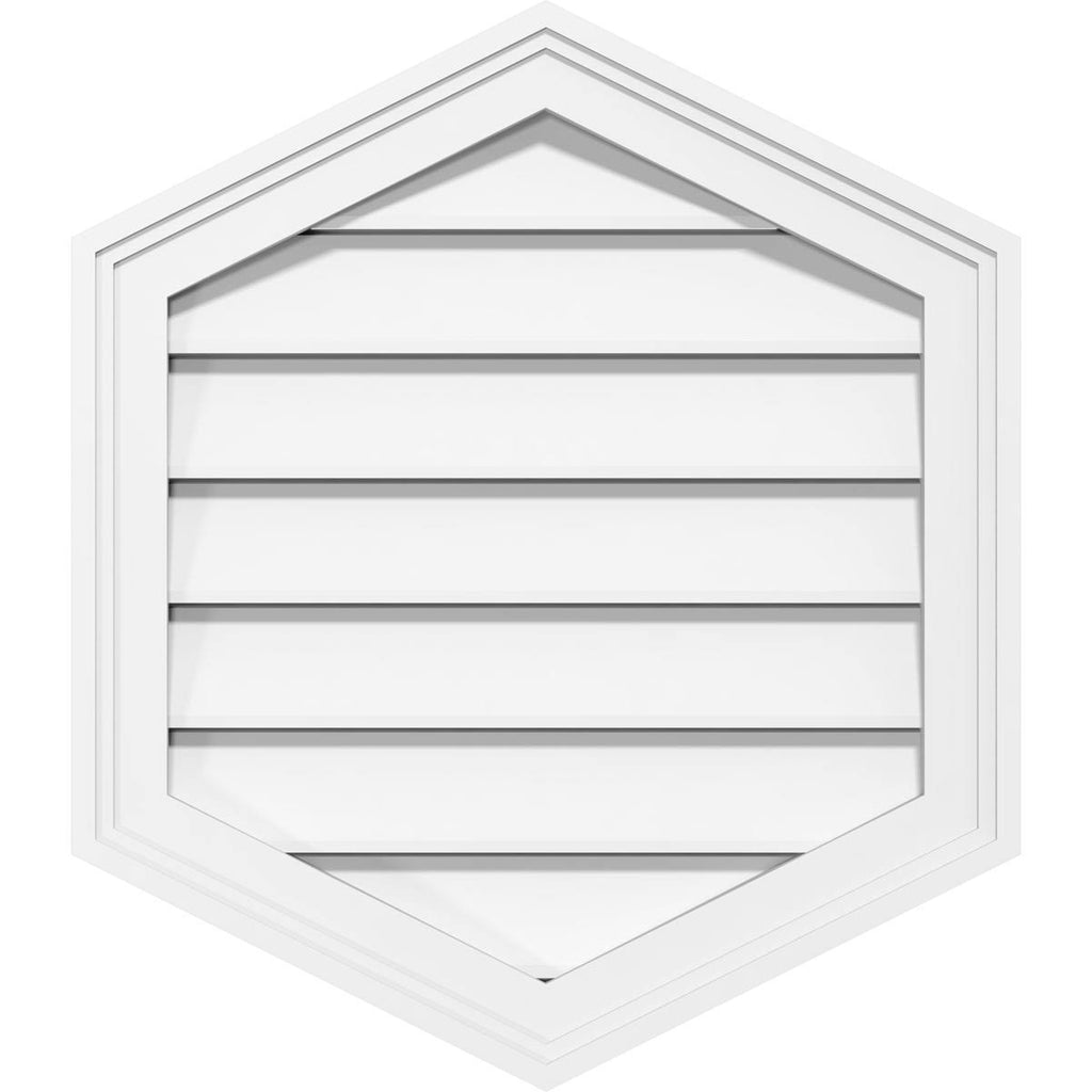 Vertical Peaked Surface Mount PVC Gable Vent Z318