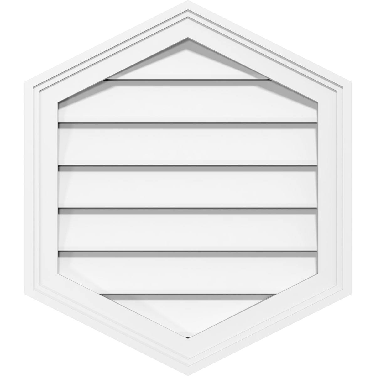 Vertical Peaked Surface Mount PVC Gable Vent Z318