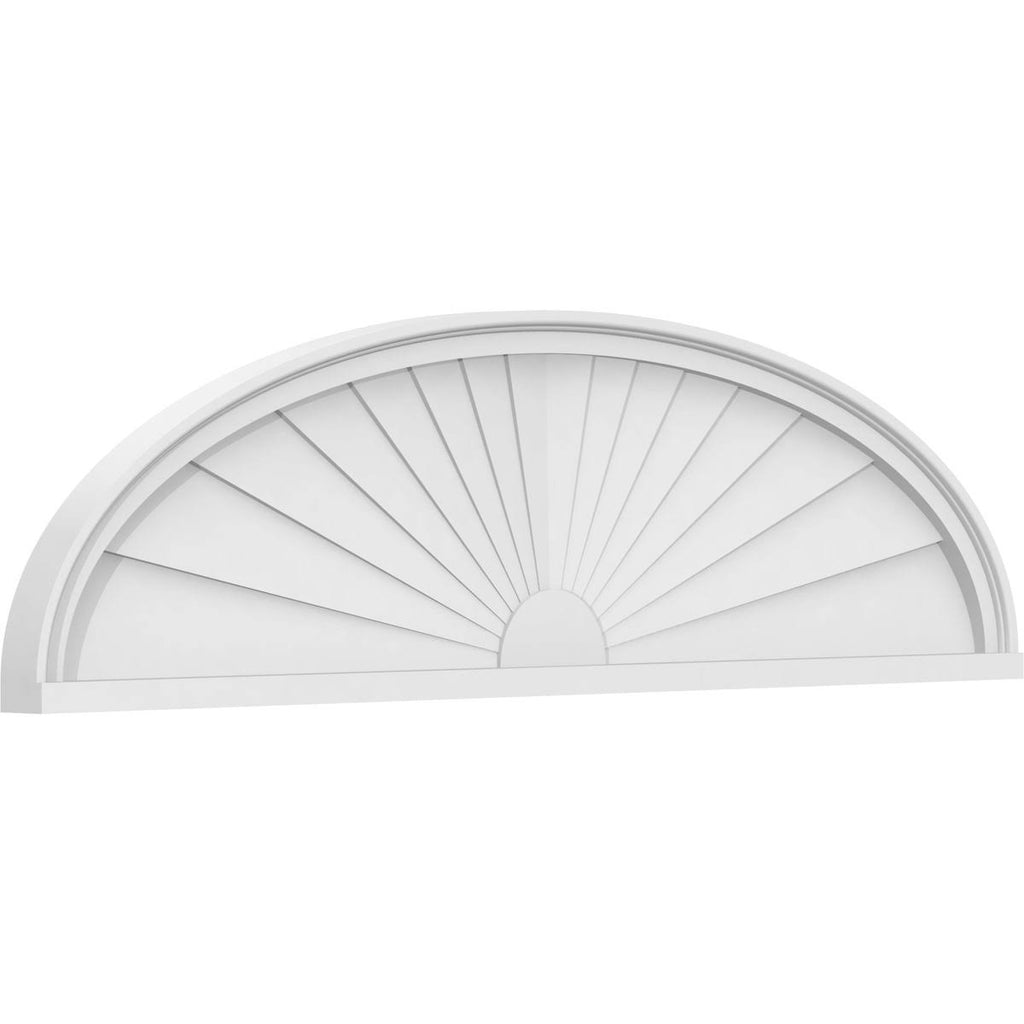 Elliptical Sunburst Architectural Grade PVC Pediment K74198