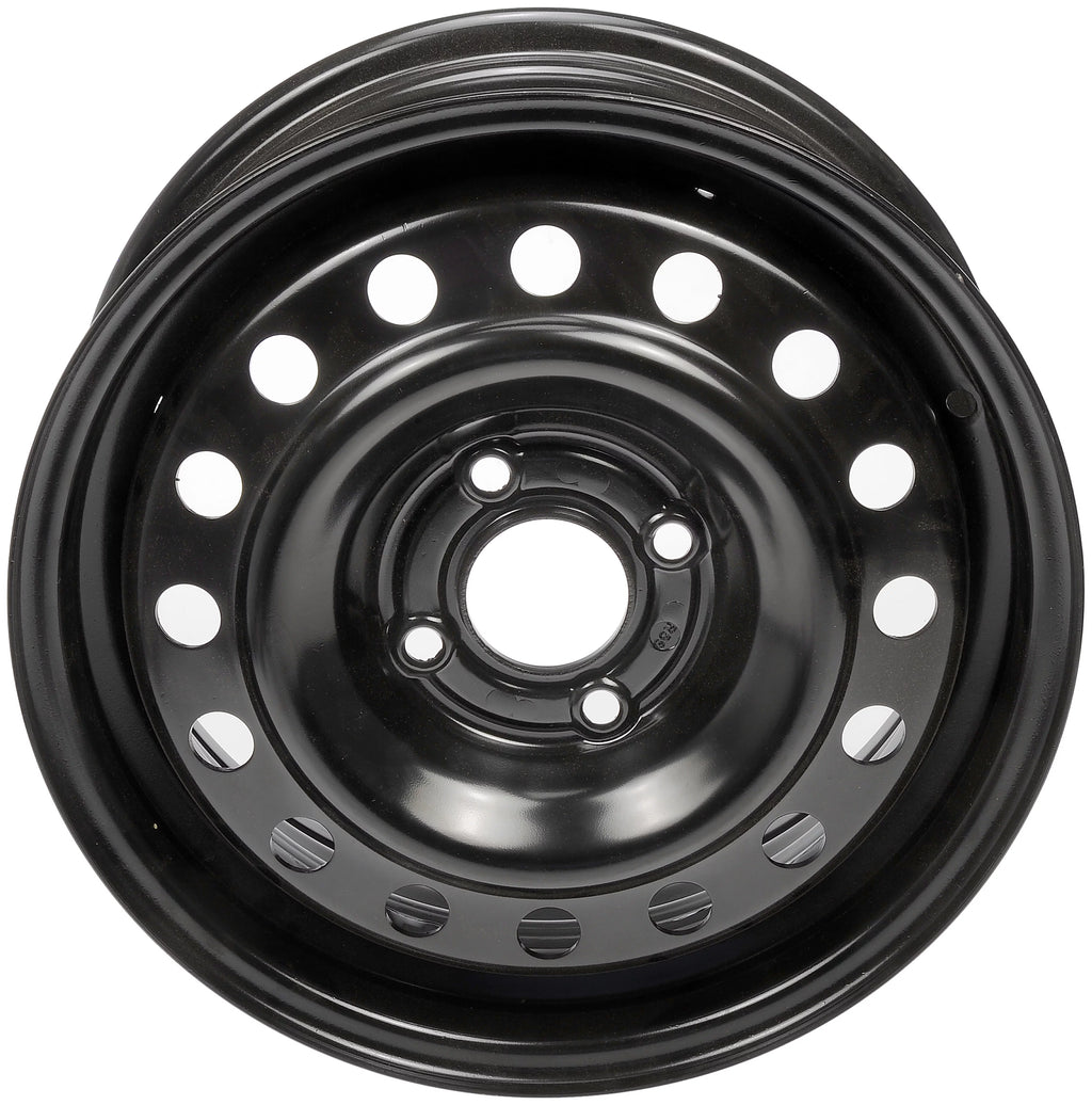 Steel 15 x 6-inch 4-Lug Black Wheel Rim C14490