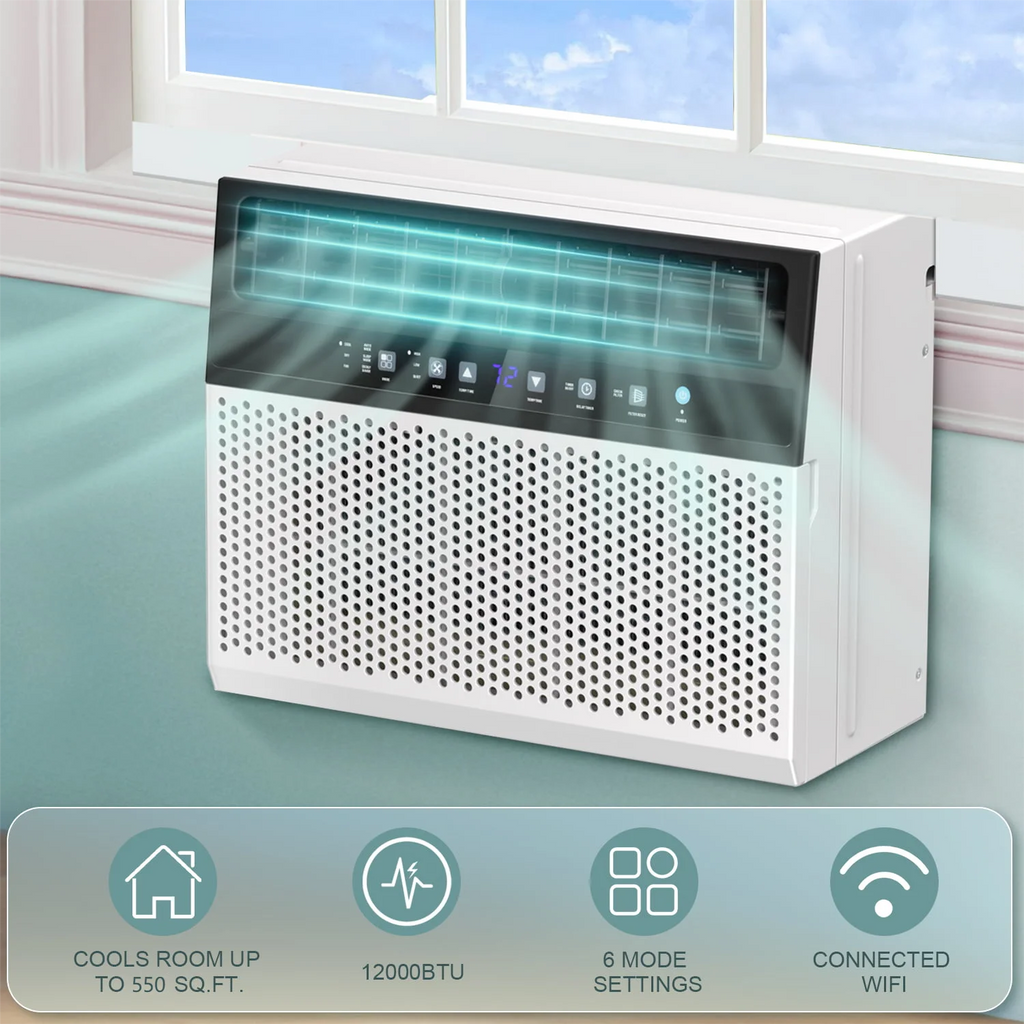 8100 BTU White Window Air Conditioner R9916