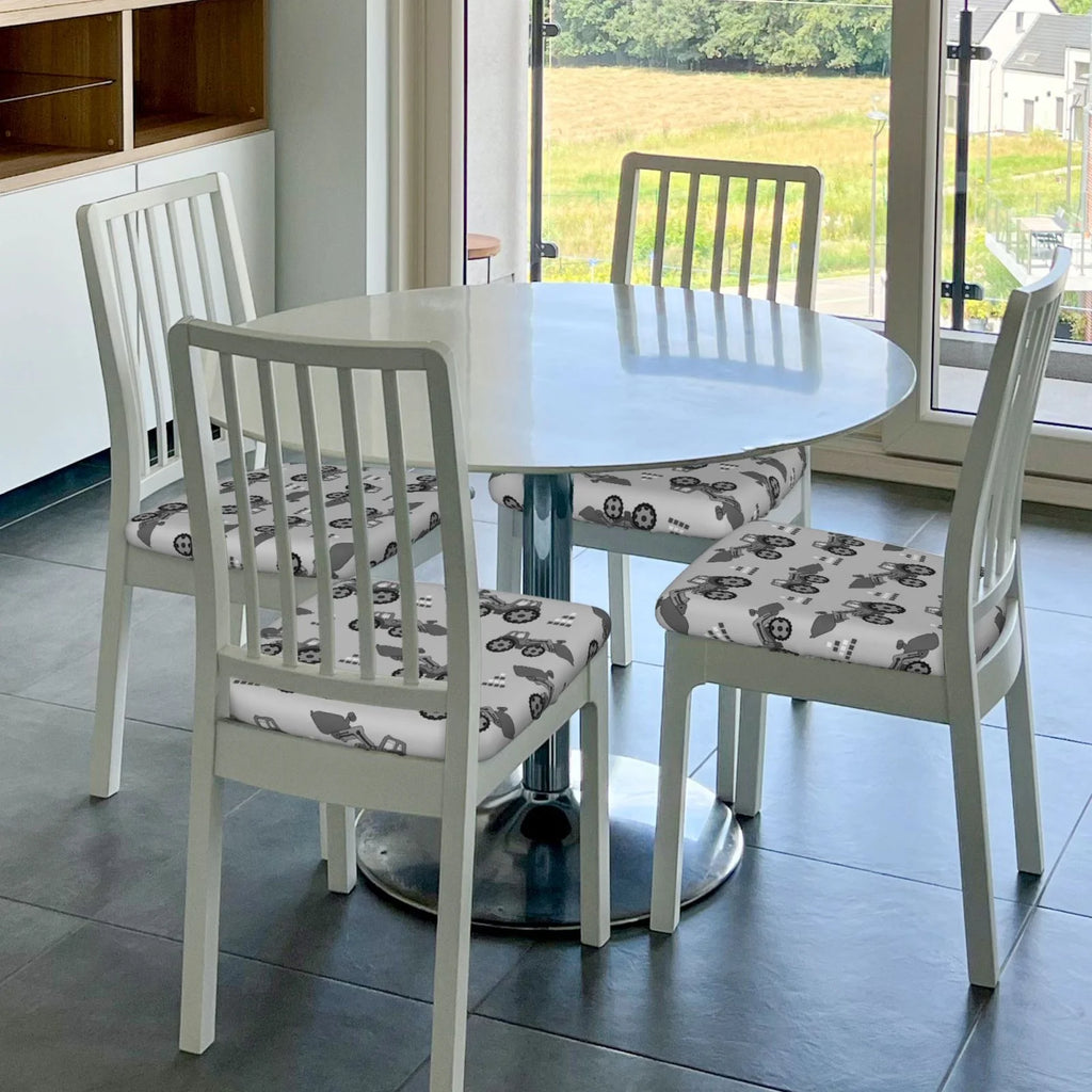 Gray Removable Washable Chair Seat Covers P8793