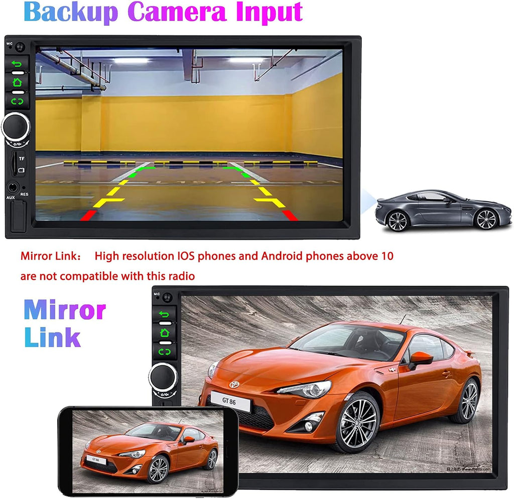 Double Din Car Stereo with 7 Inch Touch Screen M3529