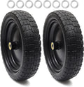 13'' Solid Polyurethane Flat-Free Tire and Wheel Assemblies 2-Pack H903