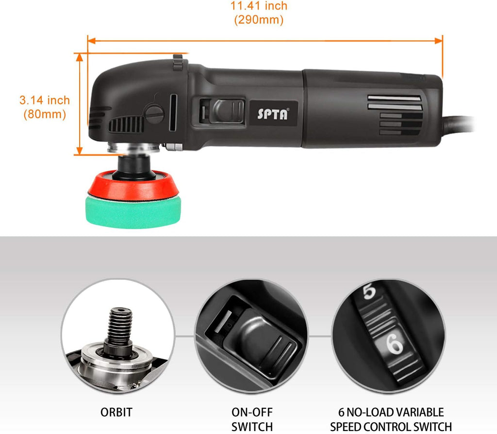 Mini Buffer Polisher with Foam Polishing Pads B510331