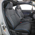 Custom Fit Full Set Car Seat Covers Leatherette Black B3524