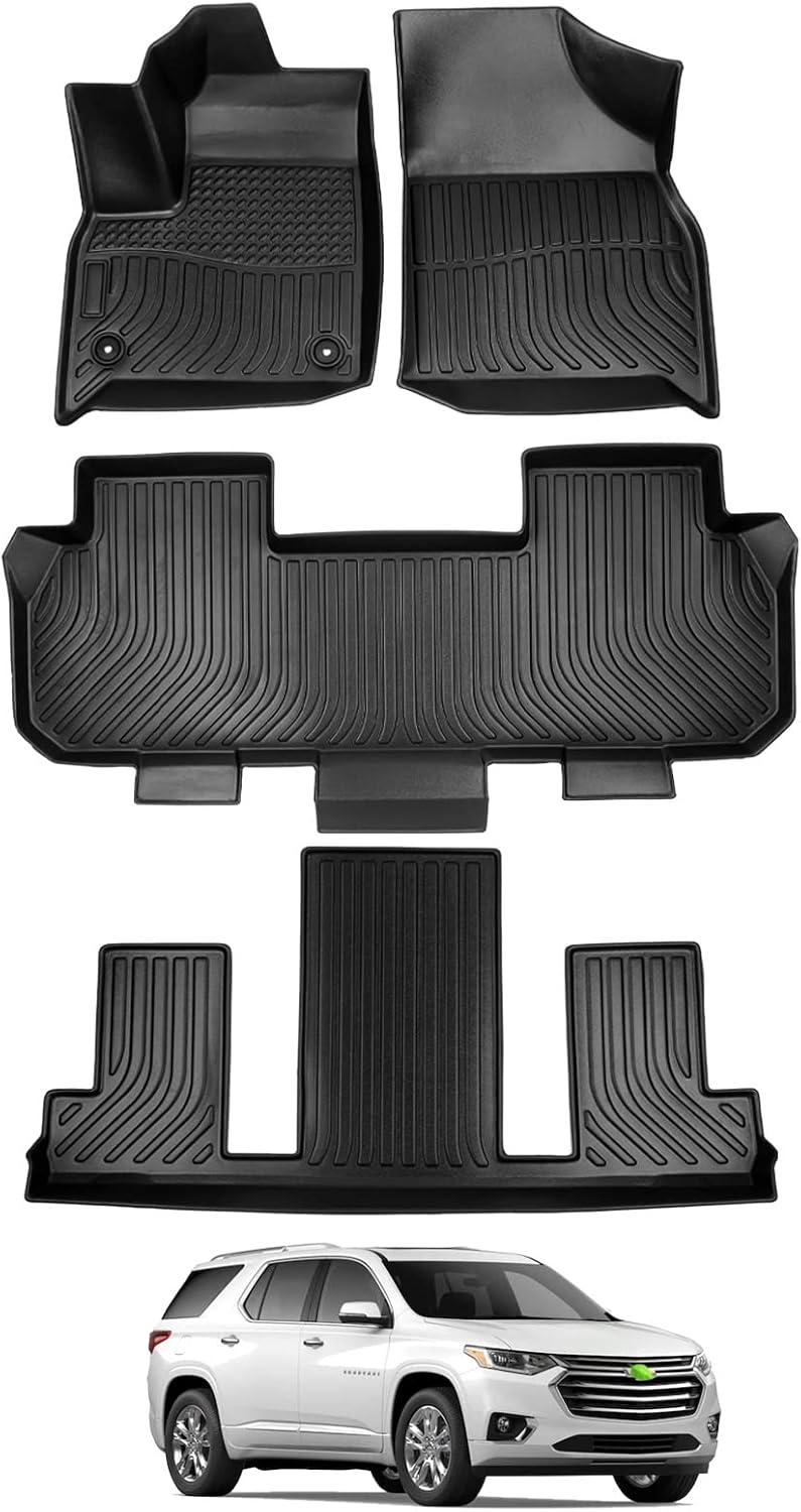 Custom Fit 7 Seat TPO Floor Mats with 1st 2nd and 3rd Row D68636