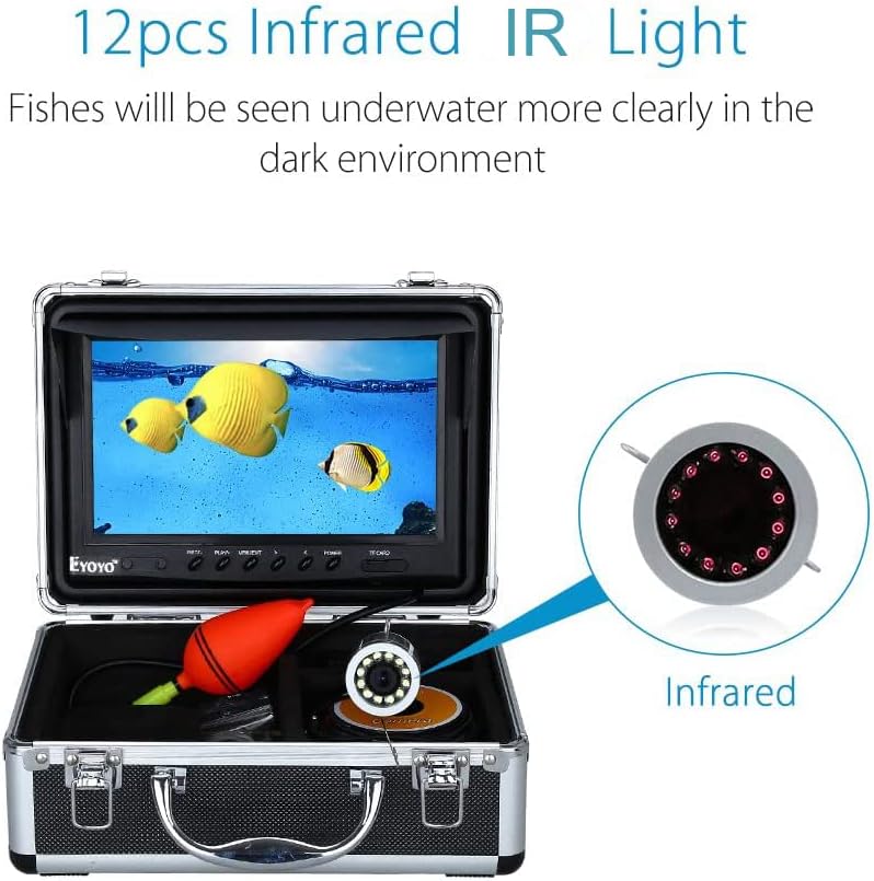 Underwater Fishing Camera 9 inch LCD 1000TVL Waterproof 30m Cable F497615