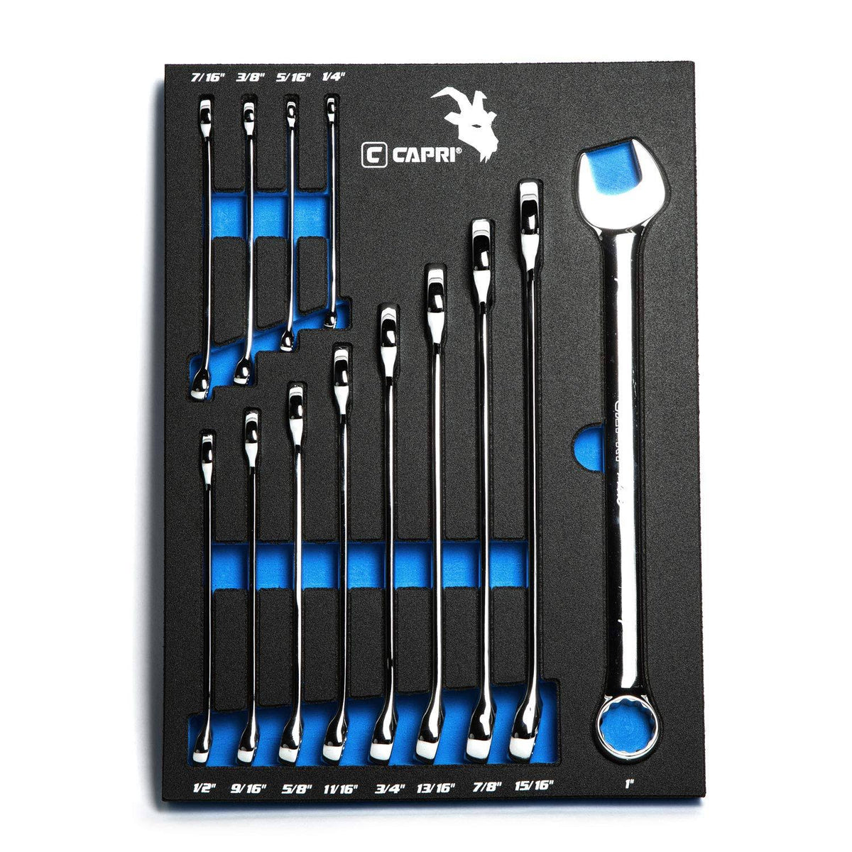 Combination Wrench Set, SAE 1/4 to 1-Inch, 13-Piece O655860