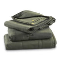 10 x 18 Heavy Duty Green Drab Canvas Tarp V953