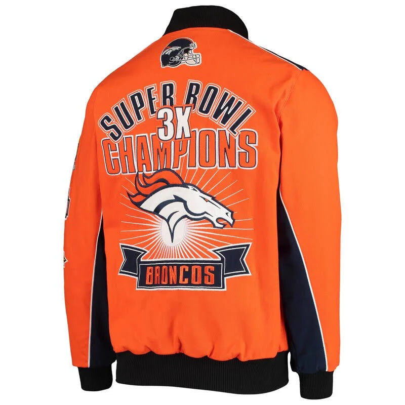 Orange Full-Snap Jacket G9930