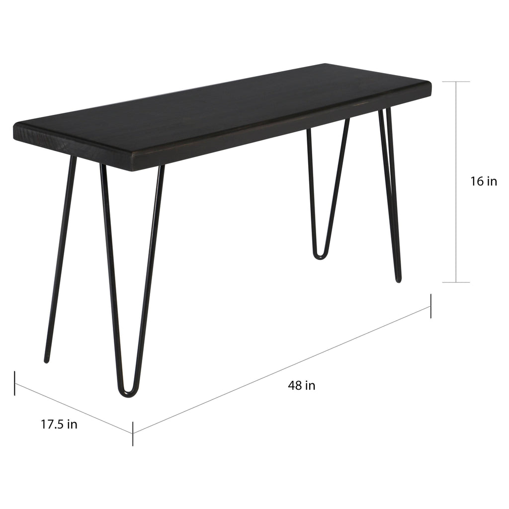 Ebony Wood Bench C6876