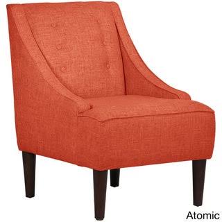 Grey Linen Fabric Mid-Century Modern Chair R5457