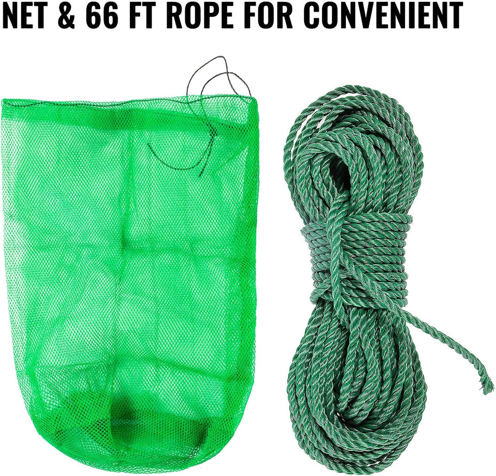 32 Inch Double Sided Aquatic Weed Rake with 66ft Rope L649420
