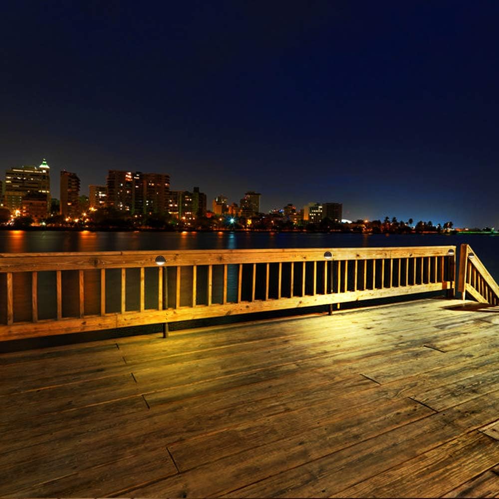 Black Low Voltage Landscape Deck and Step Light U715805