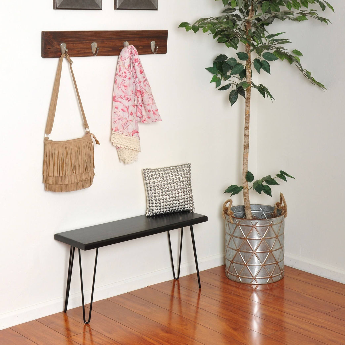 Ebony Wood Bench C6876